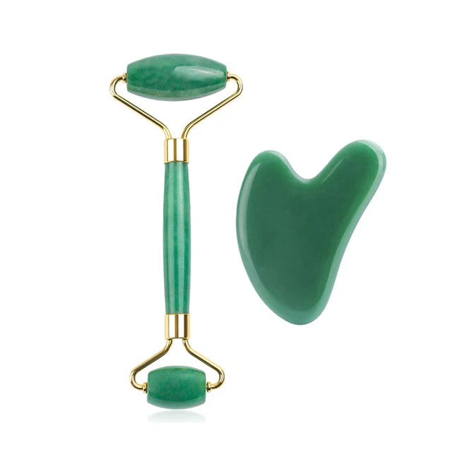 Lunhae Rose Quartz Gua Sha & Facial Roller Set — photo 16