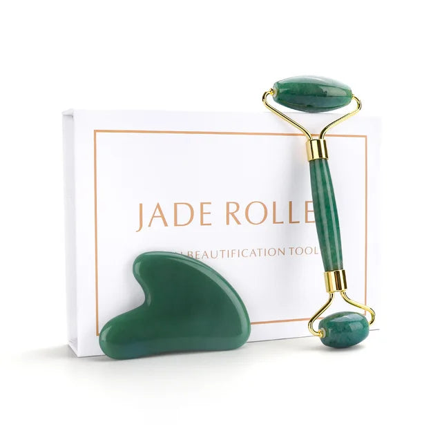 Lunhae Rose Quartz Gua Sha & Facial Roller Set — photo 19