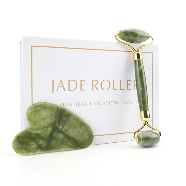 Lunhae Rose Quartz Gua Sha & Facial Roller Set — photo 14