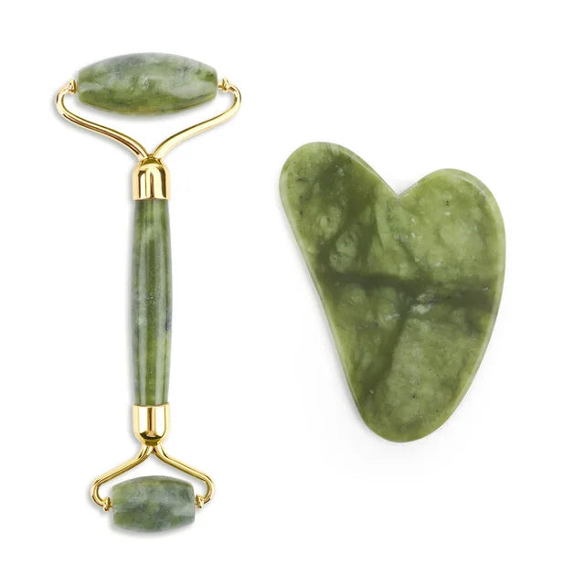 Lunhae Rose Quartz Gua Sha & Facial Roller Set — photo 13