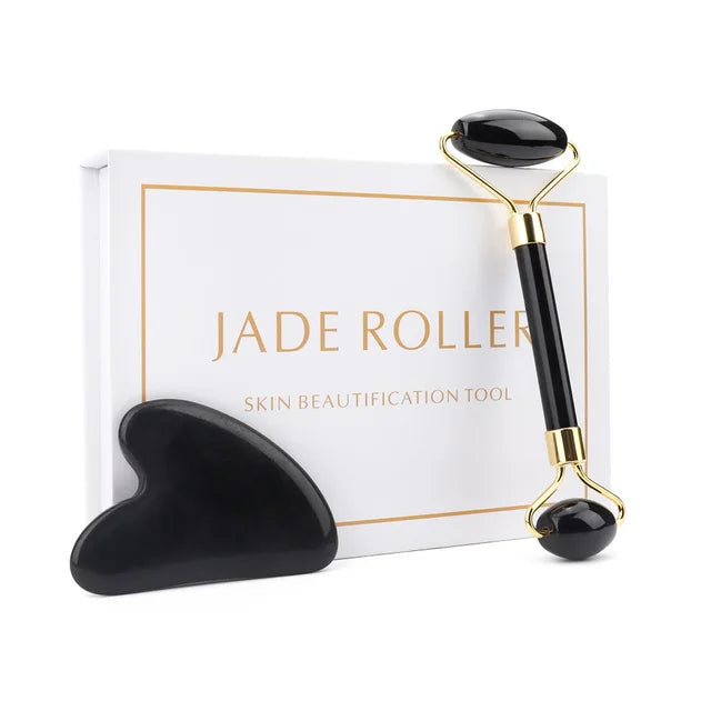 Lunhae Rose Quartz Gua Sha & Facial Roller Set — photo 11