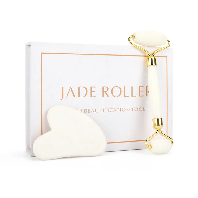 Lunhae Rose Quartz Gua Sha & Facial Roller Set — photo 18