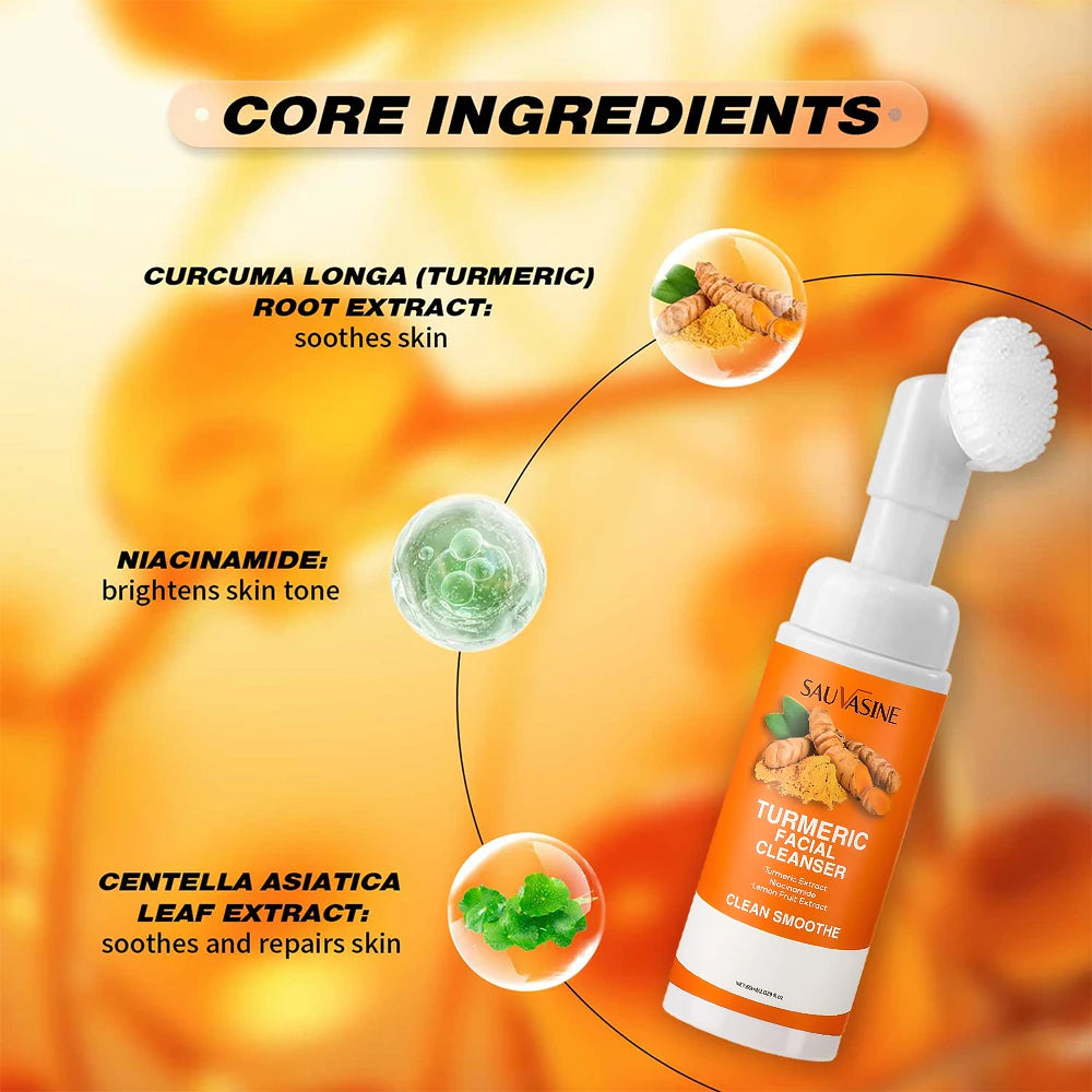 Turmeric Foam Cleanser with Brush