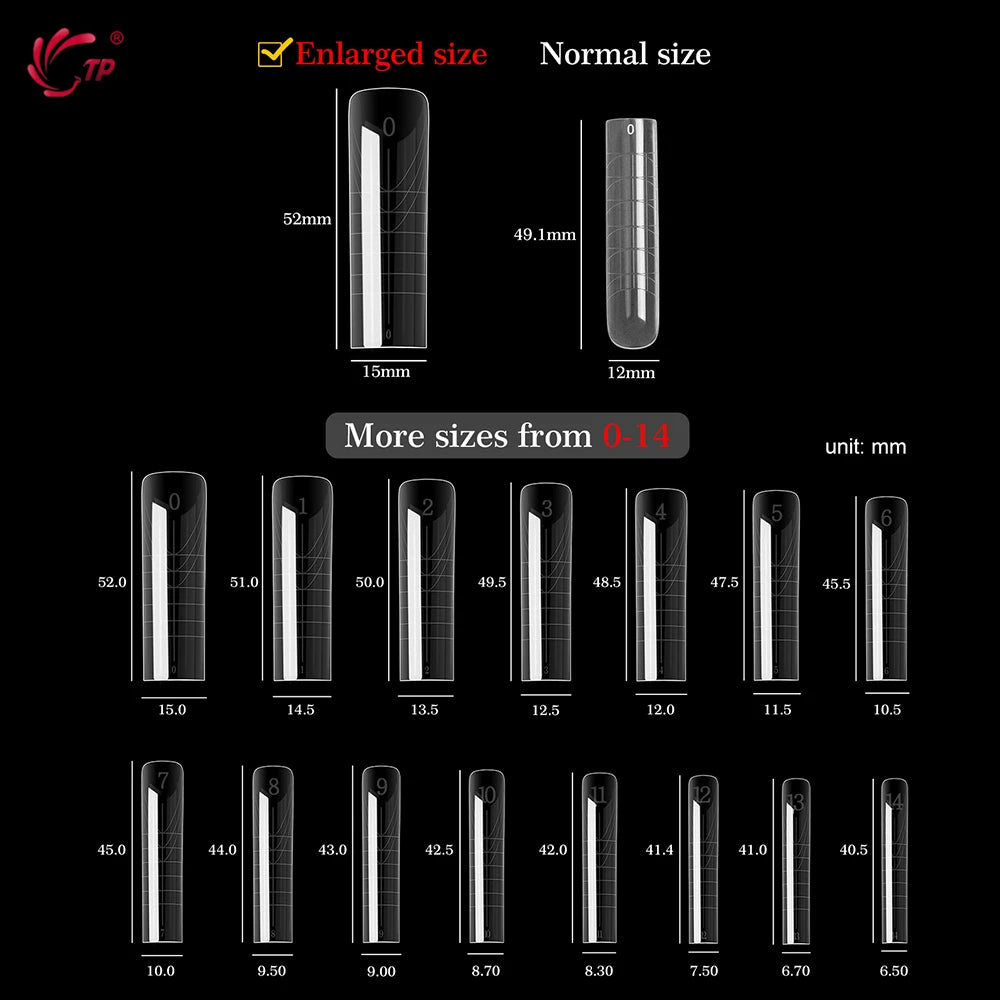 TP 75pcs/150pcs Nail Dual Forms Full Cover False Nail Tips Quick Building Gel Molds Acrylic Nail Extension System Manicure Tools