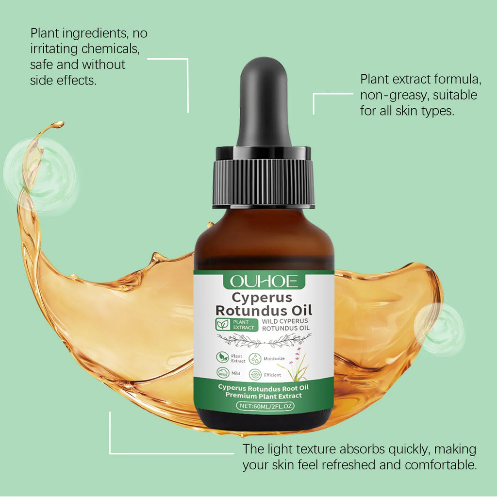 Natural Cyperus Rotundus Oil Hair Removal Inhibitor Smoothing Moisturizing After Shave Soothing Nourish Calming Body Skin Care