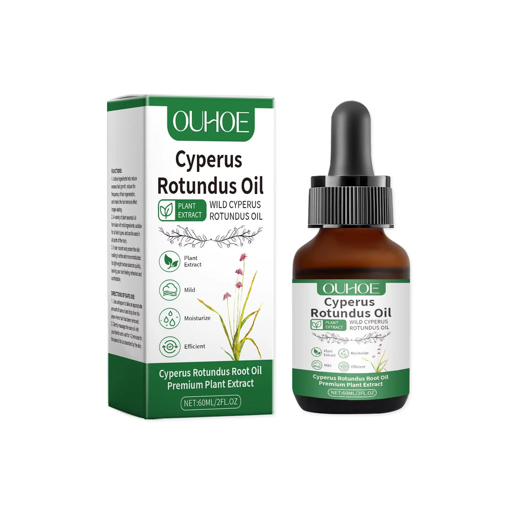 Natural Cyperus Rotundus Oil Hair Removal Inhibitor Smoothing Moisturizing After Shave Soothing Nourish Calming Body Skin Care
