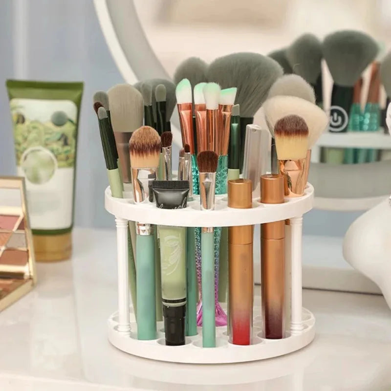 Rotating Makeup Brush Holder — 45 Slots