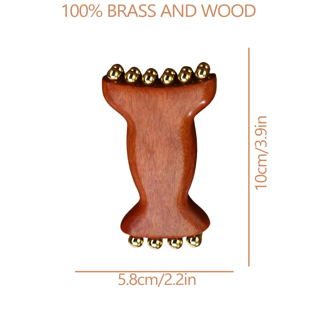 Copper Wood Lymphatic Face Massager — view 2
