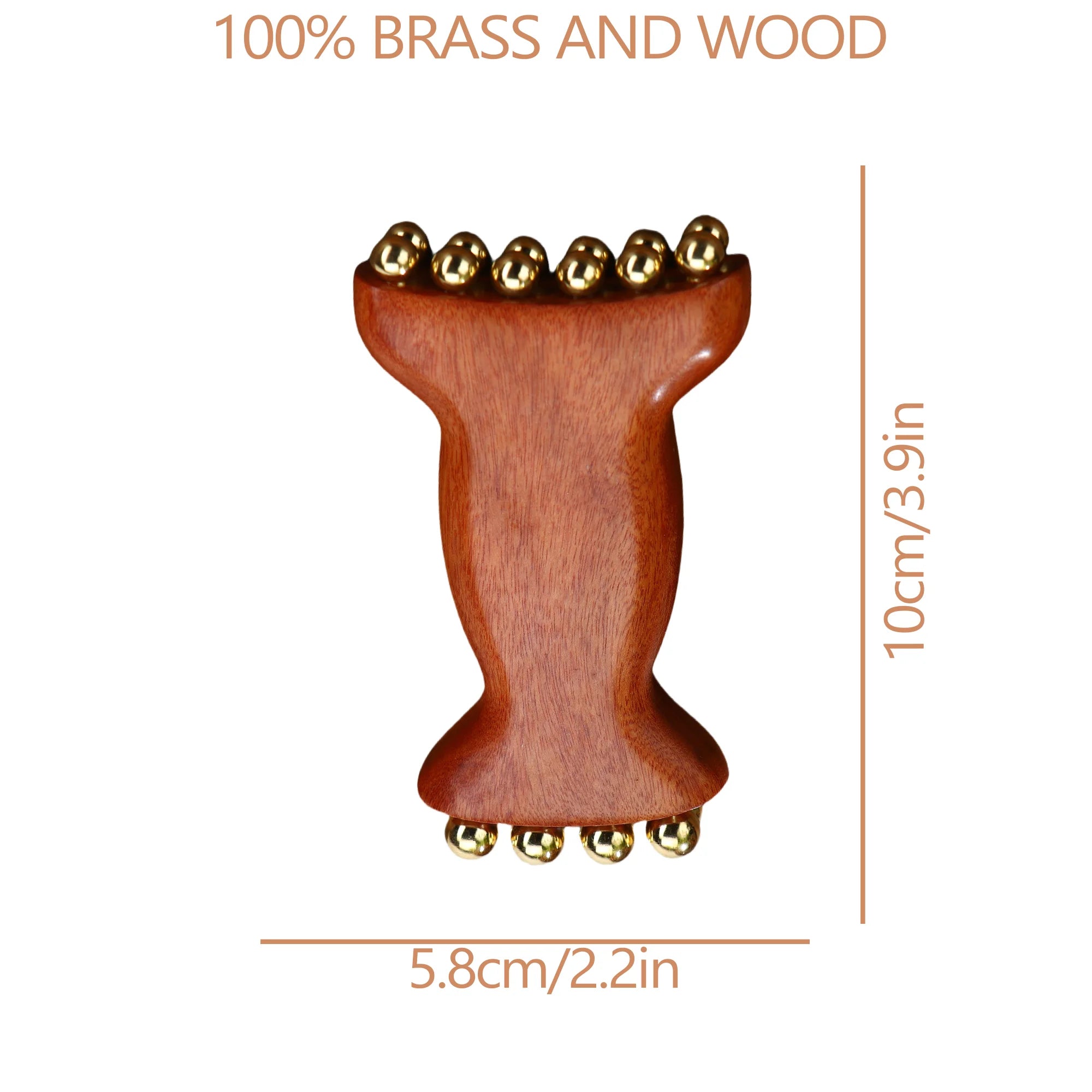 Copper Wood Lymphatic Face Massager — view 2