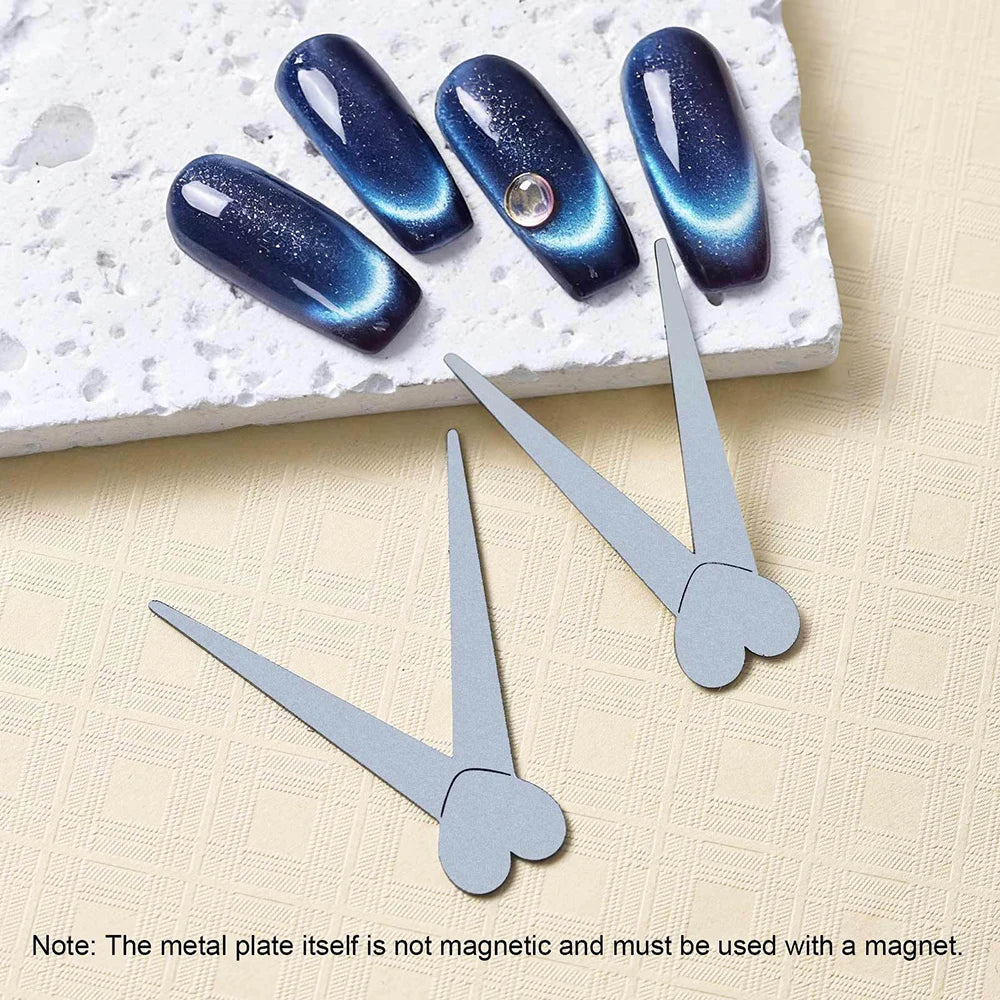 1/2pcs V-Shape French Strong Cat Eye Nail Magnet Auxiliary Tool 2-In-1 Magnetic Stick DIY French Effect Gel Nail Polish Magnet