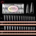 BNG Sandwich Dual Nail Forms Reusable Dual Forms 240Pcs Square Stiletto Nail Extensions Mold Poly Nail Gel Forms for Builder Gel