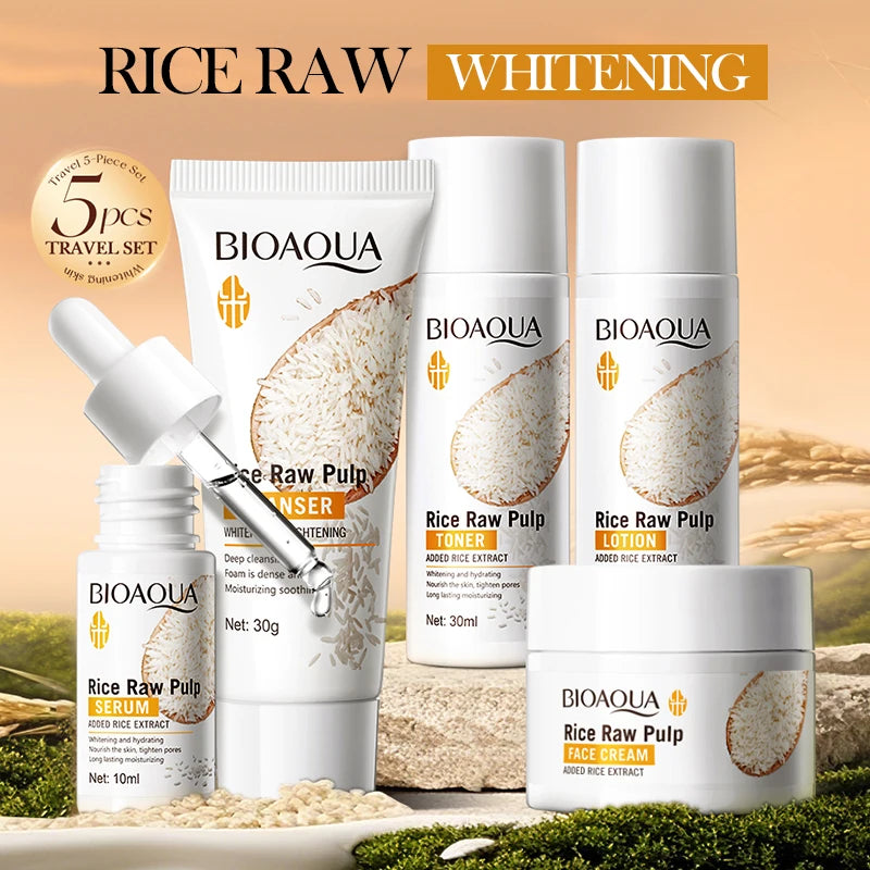 BIOAOUA Rice Brightening Skincare Set — Lunhae