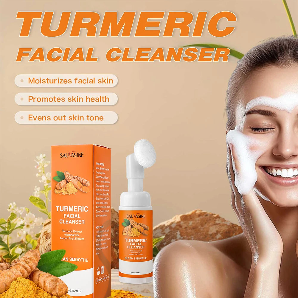 Turmeric Foam Cleanser with Brush