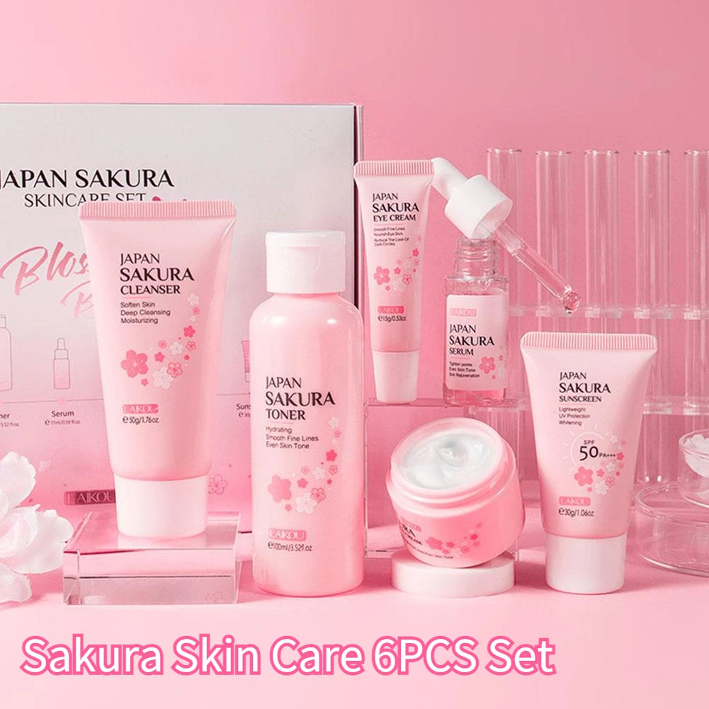 Sakura 6-Piece Skincare Set — Lunhae