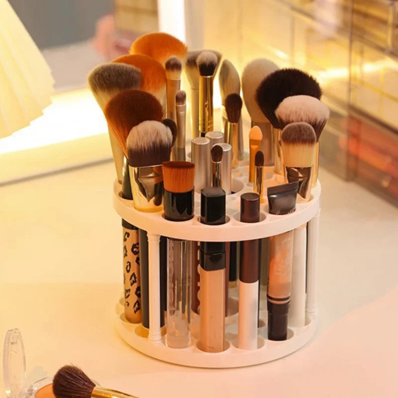 Rotating Makeup Brush Holder — 45 Slots