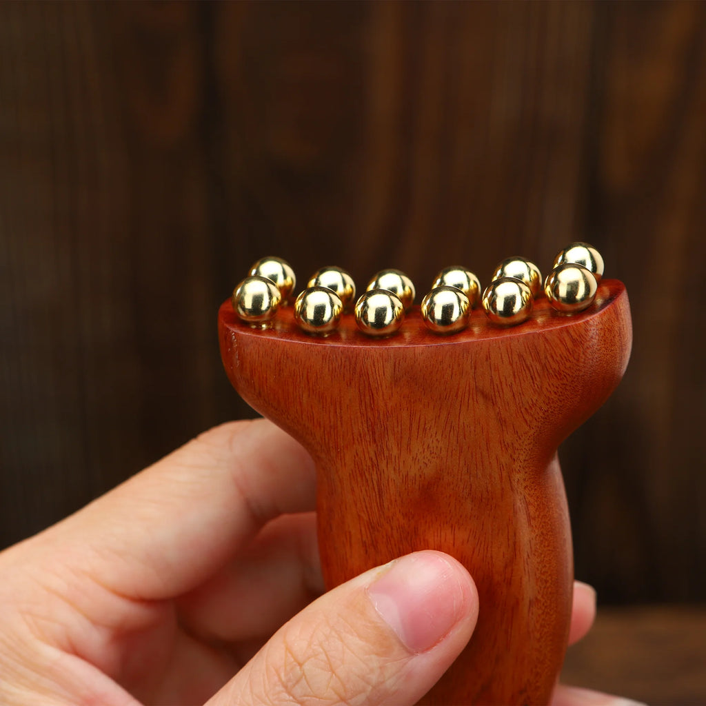 Copper Wood Lymphatic Face Massager — view 5