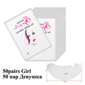 50pairs Eyelash Extension Paper Patches Lint free Under Eye Pads Grafted Eye Stickers Hydrogel Eyelashes Patch makeup tools