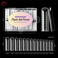 TP Reusable Nail Dual Forms 140Pcs Nail Mold for Quick Nails Extension Soft Plastic Cuticle Edge 14 Sizes Salon Manicure Tools