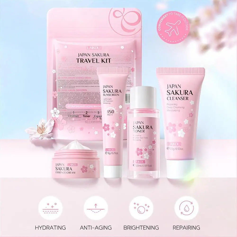 Sakura Travel Skincare Kit — Lunhae