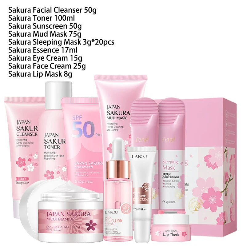 Sakura 9-Piece Skincare Kit