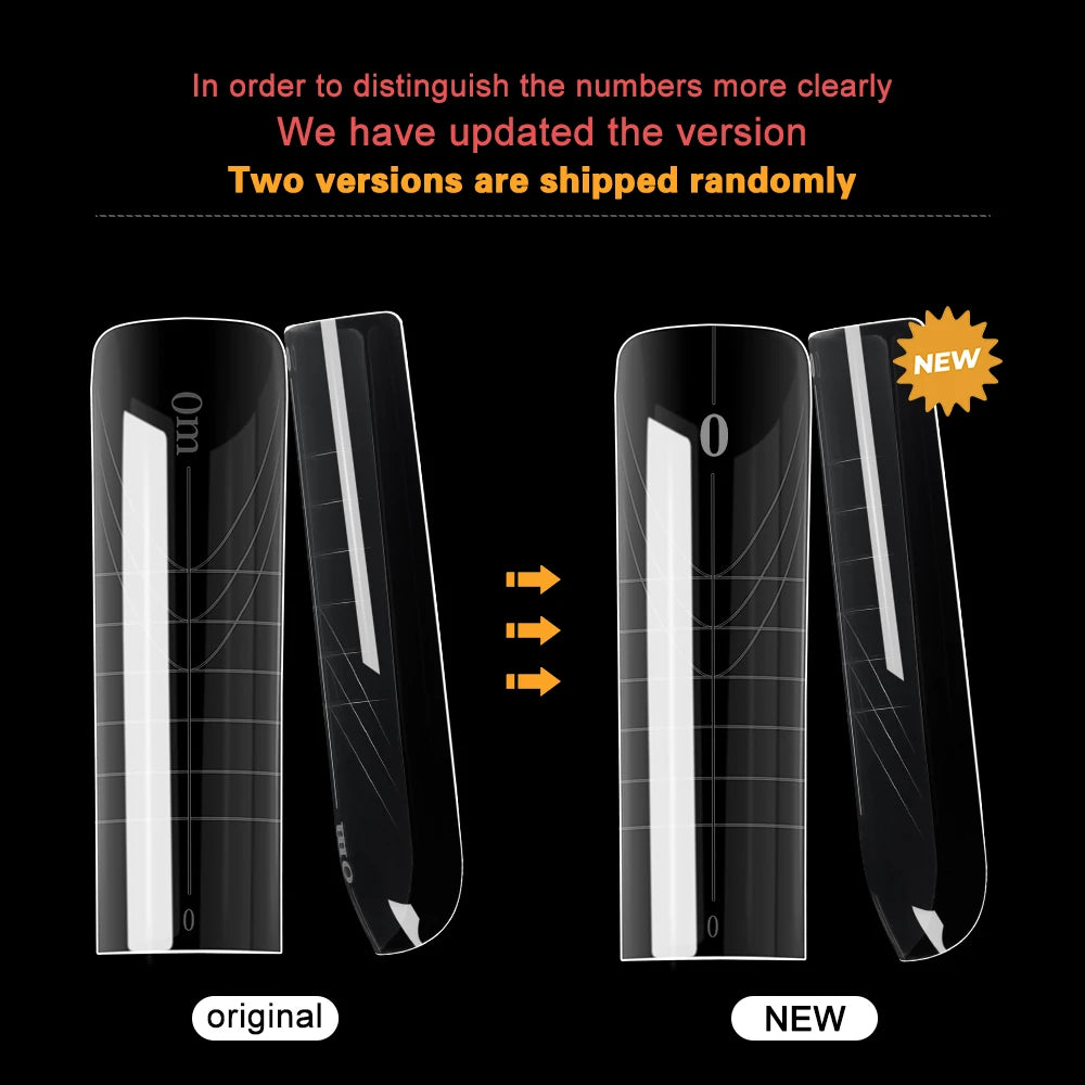 TP 75pcs/150pcs Nail Dual Forms Full Cover False Nail Tips Quick Building Gel Molds Acrylic Nail Extension System Manicure Tools