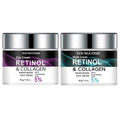 Retinol & Collagen Day Night Moisturizer with Hyaluronic Acid - Hydrating Face Cream for Tender Skin | All Skin Types Organic Fo
